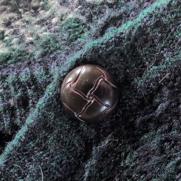 Vtg 90s Plaid Cardigan Preppy Grandpa Sweater Academia Oversized Small - Picture 4 of 7